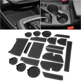 Cup Holder Inserts Liners for Subaru Crosstrek Accessories 2024 2025 Impreza Cup Holder Mat, Car Cup Coaster Trim, Non-Slip Cup Holder Anti-Dust Interior, Custom Door Slot Pad (20 Pcs, Gray)