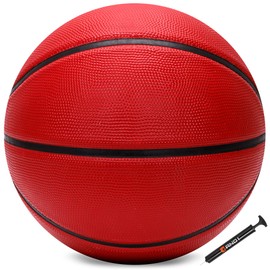 AND1 Fantom Baloncesto de Goma: Reglamento Oficial de tamaño 7 (29.5 Pulgadas) – Baloncesto de construcción de Canal Profundo, Hecho para Juegos de Baloncesto Interiores y Exteriores, Color Burdeos
