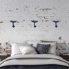Wowser Navy Blue Whale Tail Cast Iron Wall Hooks, Wall