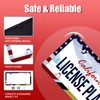 Jamaica Flag with Half American Flag License Plate Frame 1