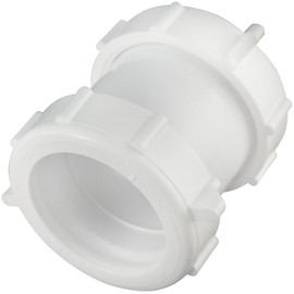 Plumb Pak PP20554 Sink Drain Coupling, 1-1/2 in, Slip, PVC, White