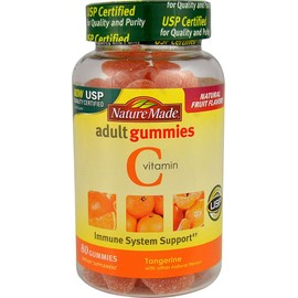 Nature Made Vitamin C Adult Gummies, Tangerine 80 ea (Pack of 4)