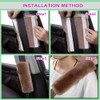 Soft Faux Sheepskin Car Seat Belt Cover Pad - Safety