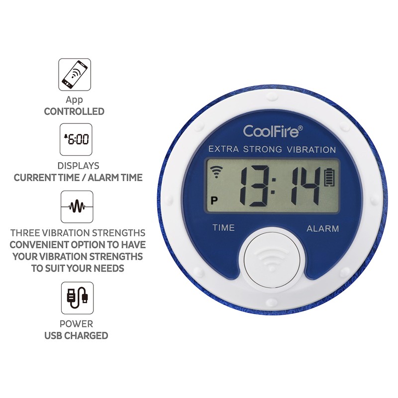 CoolFire - Vibrating Alarm Clock Sweatband, Silent Wake Yourself Up