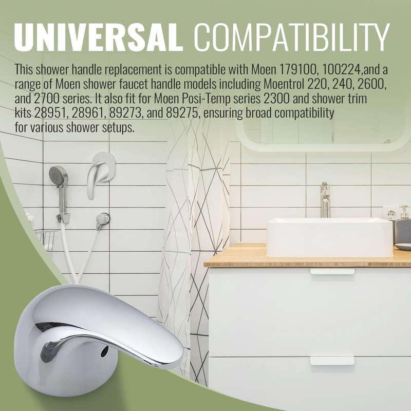 Shower Single Handle Replacement Compatible with Moen 179100 100224 Universal