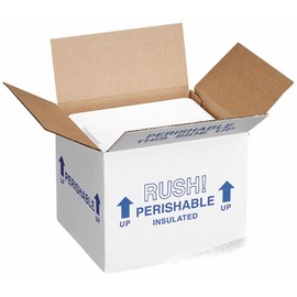 Polar Tech 247C Thermo Chill Insulated Carton with Foam Shipper, Medium, 17" Length x 10" Width x 12-3/8" Depth