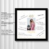 13x13 Birthday Signature Frame with Plexiglass Cover - Holds 4x6