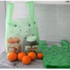 Small Easy-Tie Handle Can Liner(600 Bags) Green Grocery T-shirt Bag