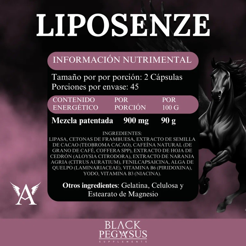 Reductivo Liposenze + Glúteo Peptonas Kiv 90 Cápsulas