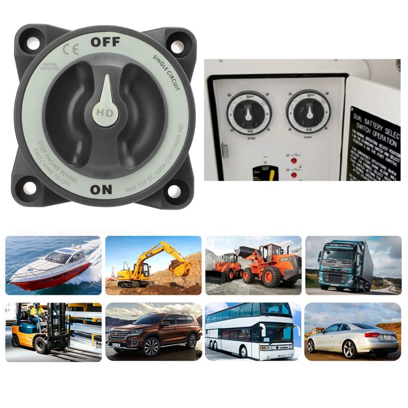 600A Master Battery Power Cut Disconnect Switch Isolator Single Circuit