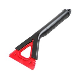 Tinsaen 11" Heavy Duty Ice Scraper for Car Trucks Windshield to Remove Snow Frost, 3-in-1 Multi Functional Ice Crusher Removal, Black & Red Ice Scrapers with Removable Triangle Board