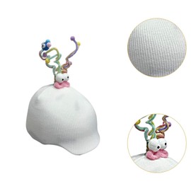 SM SunniMix Ski Helmet Cover Knitted Cap Decorative for Adults Funny Gifts Lovely Snowboard Soft Helmet Accessories Ski Helmet Decoration