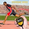 YIWENG Stopwatch, Waterproof Stopwatch Digital Handheld LCD Timer Chronograph Sports