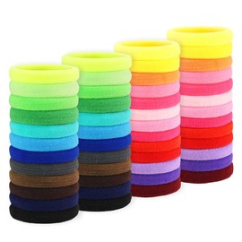 JSBelle Set de 100 Lazos del pelo del bebé, Gomas elásticas de colores, lazos para el cabello para niños pequeños bebés (100 Pcs - B)