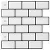 Art3dwallpanels 10-Sheet Peel and Stick Backsplash for Kitchen, 12''X12'' Peel