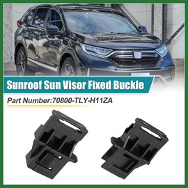 Motoforti 1 Pair Sunroof Sun Visor Fixed Buckle Sun for Honda CR-V CRV 2017-2021 Panoramic Sunroof Sun Visor Repair Slide Buckles Left Right Side LH RH POM Plastic Black Long-Lasting