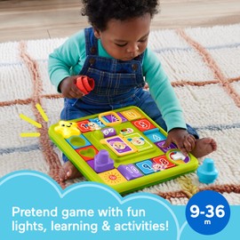 Fisher-Price Baby & Toddler Toy Laugh & Learn Puppy’s Game Activity Board with Smart Stages Learning Content for Infants Ages 9+ Months​
