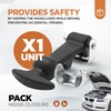 DOJA Barcelona Bonnet Fasteners, Galvanised Sheet Steel, 122 x 39