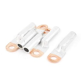 New Lon0167 5Pcs Compression Featured Aluminium Copper Bimetal reliable efficacy Terminal Lug Connectors 11mm Ring for 1 AWG 3/8 Stud(id:09c B-c 01 96e)