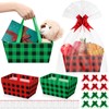 Skyygemm 12 Pcs Christmas Basket for Gifts Empty Kit 9.8