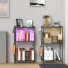 FIOCNOLE 3 Tier Standing Metal Wire Shelving Unit, Adjustable Height,