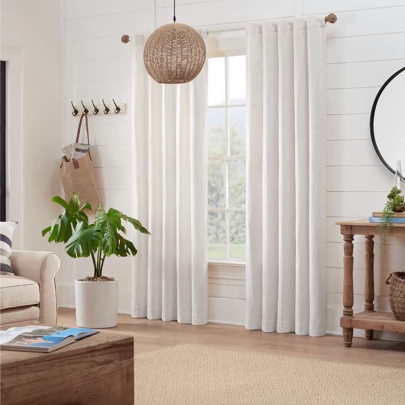 MODE Coastal Collection 1 1/8" Diameter Curtain Rod Set with