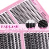 FADLASH Lash Clusters Kit 640PCS Natural Eyelash Clusters Individual D