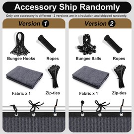 Artpuch 90% Sun Shade Cloth, 3 x 8 FT Pergola Shade Cover Canopy with Grommets, Sun Screen Fabric Tarp for Patio, Outdoor, Garden, Backyard, Blue Grey