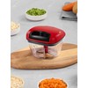 Manual Food Processor Vegetable Cutter, Geedel Pull Chopper with String,