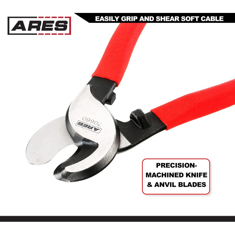 ARES 70660 | 10-Inch Electronics Cable Cutting Pliers | Coaxial