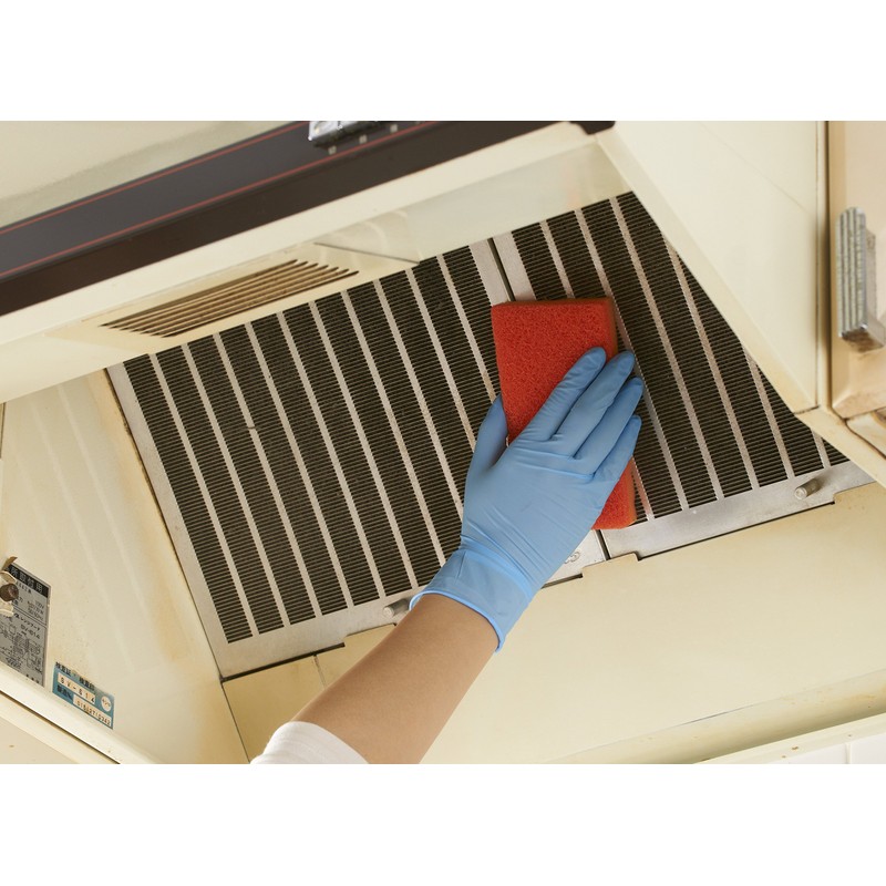 Showa Glove No. 883 Nitrist Tough Gloves, Powder-Free, 100-Pack, Blue,