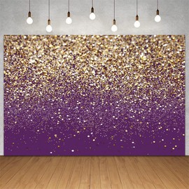 ZJRBJB 7x5ft and Gold Glitter Party Backdrop for Birthday Bokeh Backdrop Wedding Prom Bridal Shower Photography Background Sparkle Glitter Golden Party Decoration