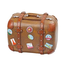 Miniature Suitcase "Reisekasse", approx. 8 x 5 x 6 cm