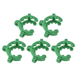 YOKIVE 5 x Connection Clip Laboratory Plastic Clamps | Attachment Glass Instruments Great for 24/25 mm and 24/40 mm Glass Cone Connection Laboratory Connection (Green)