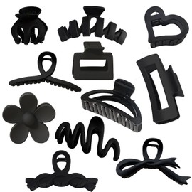 Hair Clips,11Pcs Big Claw Clips Nonslip Large Claw Clip Strong Hold Hair Clips Hair Clips Hair Accessories for Women Matte Square Hair Claws Clips For Hair