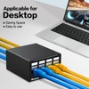 PBAEGAV Patch Panel 4 Port with 4pcs Cat6A Keystone Jack【EC