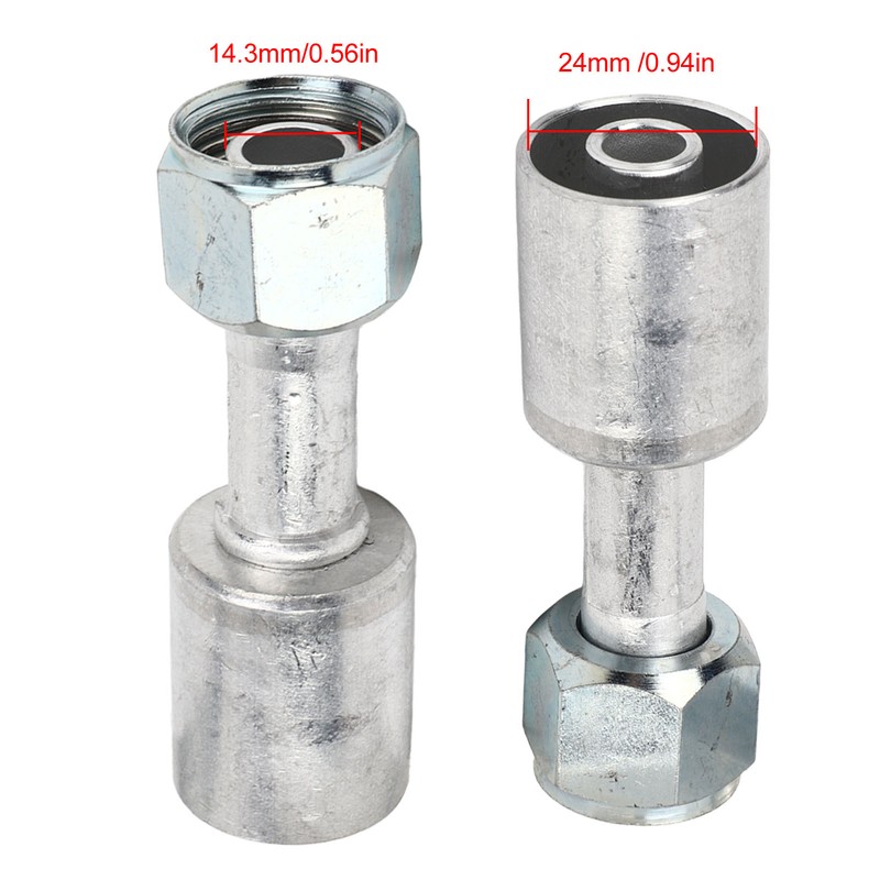 10PCs Car Air Conditioner 180° Connector Aluminum Joint Universal Fit