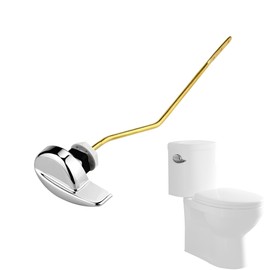 Toilet Handle Replacement Parts Kit,Toilet Flush Tank Lever Handle for TOTO Kohler Toilet Tank,THU068#CP Side Mount Toilet Flush Handle,for TOTO St743S, St454E Toilet Tank