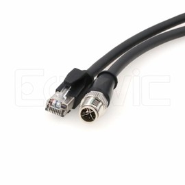 Eonvic M12 X-Code Ethernet TAIYO High-Flex Cognex Camera networking cable