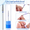 TIESOME 2Pcs 3/32" Nail Drill Bits Set, Professional Tungsten Nail
