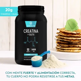 Creatina  Glutamina Suplemento Polvo Muscle Life 1kg 50serv                                                                                           