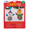 Baker Ross Christmas Characters Sequin Decoration Set (3 Pieces) for