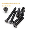 binifiMux 114pcs Black M6 Hex Drive Socket Cap Bolts Assortment