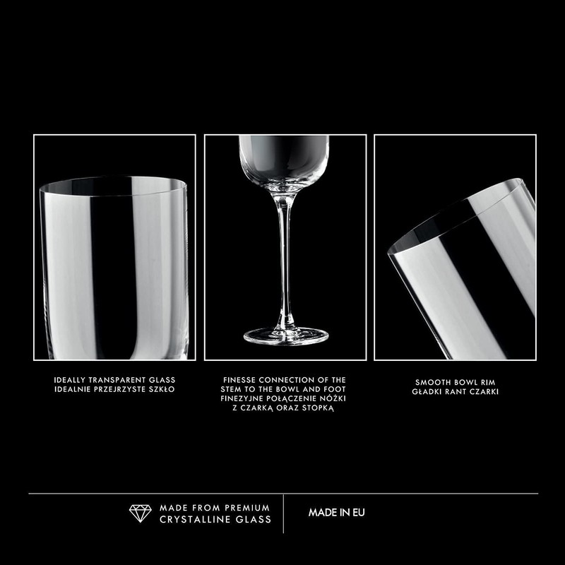 Krosno Red Wine Glasses | Set of 6 | 11.8