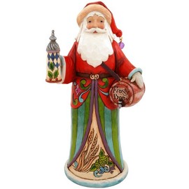 Enesco Jim Shore Heartwood Creek Christmas Spirits Santa Figurine, 10-Inch