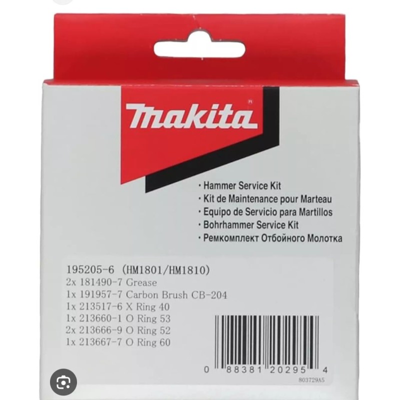 Makita OEM Genuine MAKITA HM1810 DEMOLITION HAMMER SERVICE KIT Part