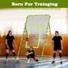 Nandae Adjustable Volleyball Rebounder Net 7x4 FT, Steel Frame &