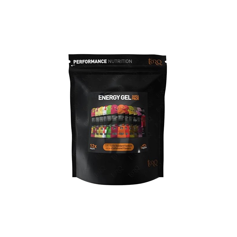 TORQ Running Gels with Caffeine & Electrolytes - 2:1 Maltodextrin: