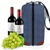ALLCAMP Wine tote Bag with Cooler Compartment，Picnic Set Carrying Two
