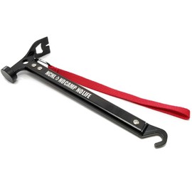 NCNL Peg Hammer, Tent Hammer, Camping Hammer, Lightweight, Camping, Solo Camping, Outdoor Equipment, Camping Equipment, with Strap (Black)
